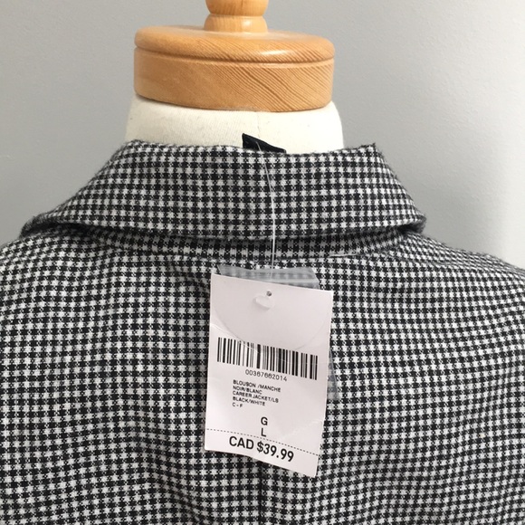 Forever 21 Cropped Gingham Blazer - Picture 4 of 4